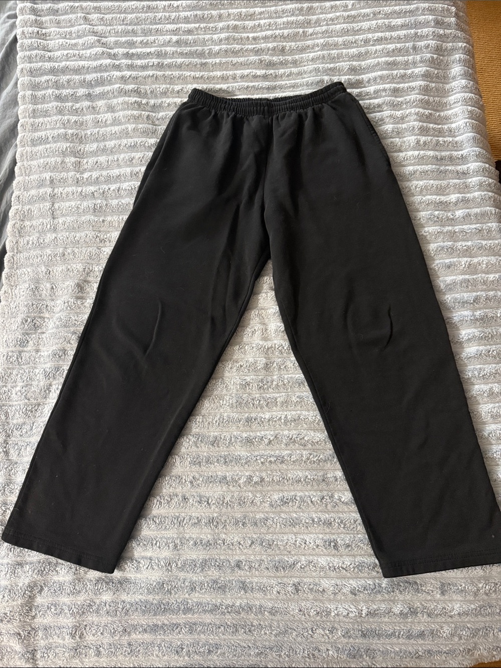 Vintage Y2K King Fashions Black Wide-Leg Sweatpants - Small